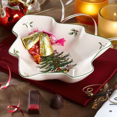 Christmas Tree Shaped Tree Dish